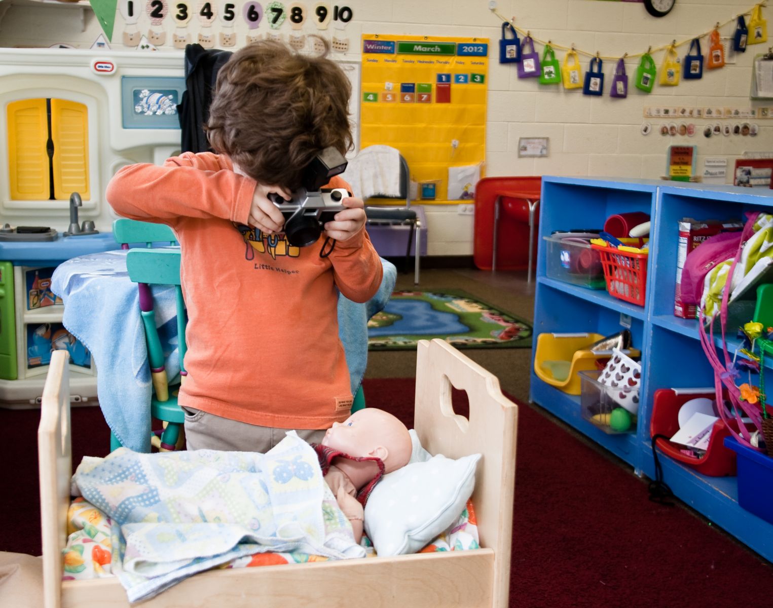 Adding technology to preschool play
